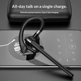 Bluetooth Headset V5.4, Wireless Earpiece with 500mAh Charging Case Hand-Free Headphones Noise V1192-AZ-W-3605