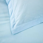 100% cotton Premium Doona Duvet Quilt Cover Set with Soft Pillowcases - Aqua-King V745-AQ023418K3