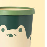Trash Can Wastebasket Recycle Bin Cute Bear Pattern Large Capacity for Bathroom Bedroom Kitchen V1294-YM0716-3117220107211