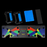9 in 1 Push Up Board Yoga Bands Fitness Workout Train Gym Exercise Pushup Stand V63-832261