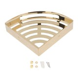 Corner Shower Shelves Wall Mounted Stainless Steel Bathroom Shower Organizers Triangular Storage V1294-YM0901-3112240040111