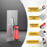 4 PCS Masonry Hand Tool Set, 6" Grouting Trowel, A 6", 11" X 4" Flat Trowel with A Soft , and A V1366-AZ2-W-14411