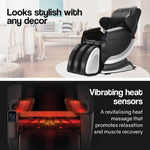 FORTIA Zero Gravity Recline Full-Body Massage Chair, with Back and Foot Rollers, Squeezing Air V219-MSGECHFORA5BK