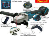 125mm Brushless Angle Grinder Cutting Machine Polisher For Makita 18V Battery V201-LI0125BU8AU