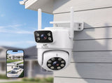 UL-Tech Wireless Security Camera Outdoor Indoor, 2.5K Dual Lens Pan Tilt, 4MP IP Camera, CCTV-IP-DUAL-PTZ-2M