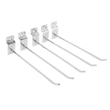 50Pcs Supermarket Shelf Hook Iron Strong Wear Resistant Flat Tip Peg Board Hook Slatwall Hanger V1294-YM0521-3114230037411