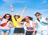 9 Pcs Fanny Pack Bulk for Women Men with Adjustable Strap Waterproof Waist Packs Travel Hiking V1259-DP01-A-1163