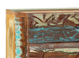 Hand Carved Bedside Cabinet 40x30x50 Cm Solid Reclaimed Wood 43_247911