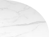 Levede Dining Table Round Rubberwood Base 100cm White 100 CM CH1127-100-WH