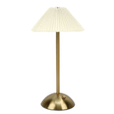 Pleated Table Lamp Touch Control 3 Colors Stepless Dimming USB Rechargeable Retro Cordless LED V1294-YM0901-3119250068111