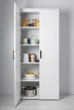 STOCKHOLM UNIVERSAL STORAGE CUPBOARD - SLIM SHAKER PANEL - DECO BLACK HANDLE V164-ECS1TBDB