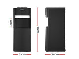 Devanti 3 Taps Water Cooler Dispenser Bottom Loading Dispenser Chiller Filter Purifier WD-602-3T-BK