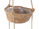 2 Tier Woven Hanging Basket Hemp Rope Hanging Fruit Basket Flower Plants Wall Basket Decor Multi V1294-YM0901-3111250052911