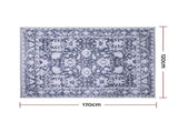 Artiss Floor Rug 120x170cm Soft Velvet Washable Modern Area Rug Floor Carpet Mat FLR-2133-120X170-GR1
