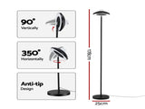 Artiss 2-in-1 LED Floor Lamp with Galaxy Projector &Remote, 178cm Tall Torchiere Standing Light with LAMP-FLOOR-2IN1-BK