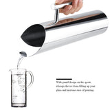 Stainless Steel Water Jug with Ice Guard Cold Drinking Pitcher Home Hotel Serving Tool V1294-YM0727-JY10782-03