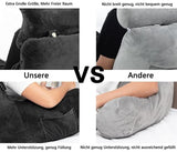 Extra Large Back Cushion with Armrests for Bed and Sofa Reading Sitting Support V1188-NACCD-4065