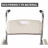 Aluminum Bedside Commode Chair 200kg Mobile Shower Toilet Wheelchair V178-66964