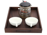 Rectangular Wooden Serving Tray with Grooves Breakfast Food Tray for Tea Coffee Fruit SnackS V1294-YM0718-3118200256311
