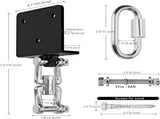 Heavy Bag Hanger for Beam Mount 360&deg Rotation Boxing Ceiling I-Beam Punching Hooks Fit Hanging Bags V1259-DP01-A-5650