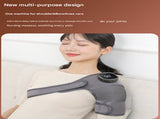 Grey Wireless Heated Knee Massager Brace - Rechargeable Vibration & Heat Therapy for Joint Pain V888-ELOSUNG32326