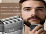 Electric Foil Shaver for Men Floating Blades, LED Display, Fast Charge, Perfect for Travel & Smooth V1192-AZ-W-0661
