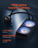 VEVOR CPU Liquid Cooler AIO CPU Water Cooler with ARGB Light & 120 mm PWN Fans V952-CPULQFSSLDPB56R3VV9