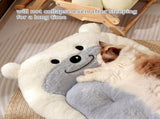 dog bed, bear shaped bed, thickened bed, enlarged bed, all season bed, comfortable V1106-136-49986-BEI-L-10KG