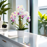 Artificial Phalaenopsis Touch-Sensitive Artificial Plant Moisturizing - Purple - Size 50-11-11 V1347-PUR-50-11-11