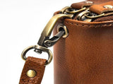 Vegetable Tanned Distressed Top Grain Leather Double Zip Long Wallet, Vintage Genuine Leather V1232-SNB-NS-003