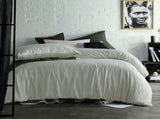 Accessorize Sanford Green Striped Pattern Quilt Cover Set Single V442-HIN-QUILTCS-SANFORD-GREEN-SB