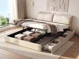 Artiss Queen Bed Frame Gas Lift Storage 3 Drawers Adjustable Headboard Platform Base BFRAME-G-APEX-Q-BG-ABC