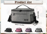 Lunch Bag,Insulated Leakproof Lunch Tote for Adults,Large Freezable Cooler Bag with Shoulder Strap, V1366-AZ2-W-20779
