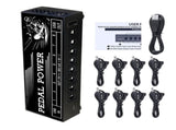 8 Output Guitar Pedal Supply with Type C Input, Side USB Port and Metal Housing, Pedalboard V1366-AZ2-W-16963