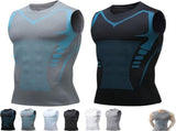New Shape Wear Shirt Men, Version Ionic Sleeveless Compression Shirts V1366-AZ2-W-11384