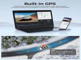 4K Dual Dash Cam Black with 5G WiFi, GPS, Front and Rear, 24H Parking Mode, Free 64GB SD Card V178-59109