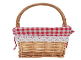 Wicker Picnic Basket Detachable Lining Vintage Spacious Capacity Hand Woven Basket for Camping V1294-YM0901-3111250051011