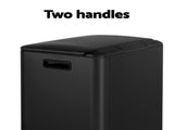 Cefito Pedal Bins Rubbish Bin Dual Compartment Waste Recycle Dustbins 40L Black RB-40L-2C-BK