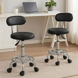 Levede 2x Salon Stool Swivel Bar Stools BR1057-BKX2