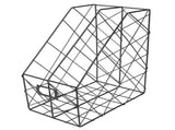 Desk Magazine Holder Simple Geometry Metal Space Saving Desk Magazine File Organizer for Document V1294-YM0901-3117240324612