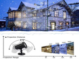 LED Snowflake Projector - Christmas Light Projector for Outdoor and Indoor Use V1263-JX-4574