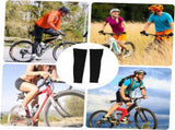 1Pair Thermal Cycling Leg Warmers for Men Women Fleece Lined Knee Sleeves for Outdoor Sports V1188-WTJ-LZZ-00896