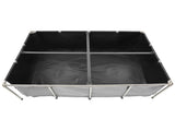 Canvas Fish Pond, 1781.3L Above Ground Fish Pond, PVC Koi Tank with Clear Viewing Panel, Rectangular V952-DSYCHSDTMC21LEAON002V0