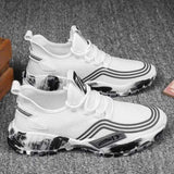 Men's Athletic Running Tennis Shoes Outdoor Sports Jogging Sneakers Walking Gym V213-SNK001-A-G-WHT39
