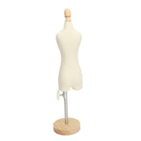 Dress Form Female Mannequin Torso Mini Dress Model with Wooden Base for Sewing Display Photo V1294-YM0710-3117230262511