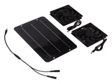 Solar Panel Fan Kit 10W Solar Powered Dual Fans for Chicken House Greenhouse Dog House With V1294-YM0706-3113230199111