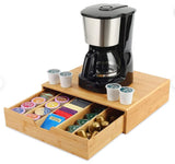 CARLA HOME Bamboo K-Cup Coffee Pod Holder Storage Organizer for Kitchen, Jewelry and Cosmetic LSB-36020