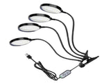 USB Plant Grow Light 312 LEDs Sunlight Full Spectrum Adjustable Desktop Clamp Growing Lamp for V1294-YM0901-L4162-4