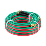 Oxygen Acetylene Hose, 1/4-Inch x 50FT Oxy Acetylene Hose with 9/16"-18 LH/RH B Fittings, R Grade V952-RJYYGHJRGMG5FNC9OV0