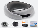 Travel Neck Pillow, Pure Memory Foam Neck Pillow for Airplanes, Comfortable Breathable Cover, 360 V1192-AZ-W-3118